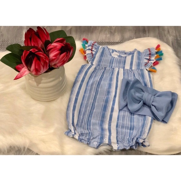 Mud Pie Other - MudPie Baby Girl Romper (12-18M) W/ Bow